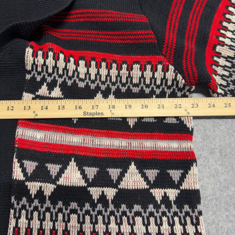 Vintage Lane Bryant Shawl Collar Cardigan Sweater Geometric Fair Isle 2X - Picture 9 of 11